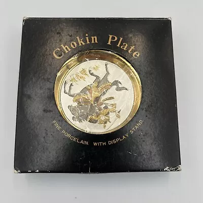 Buy The Art Of Chokin Japan Fine Porcelain Plate Samurai Warriors With Box & Stand • 12.99£