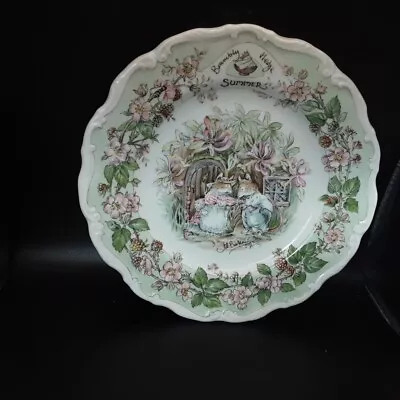Buy Royal Doulton  Brambly Hedge Summer Decorative Plate Approximate 20cm Diameter  • 6£