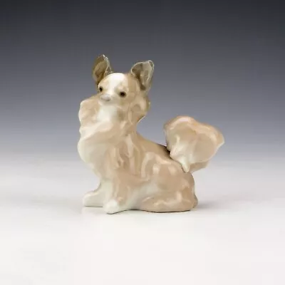 Buy Vintage Lladro Porcelain - Hand Painted Papillon Dog Figure • 9.99£