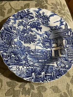 Buy Myott The Hunter Dinner Ware Hand Engraved Pernament Colours Blue/white China • 5£