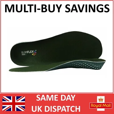 Buy Slimflex Standard Green Orthotic Insoles I Full Length I Comfort I Arch Support • 8.85£
