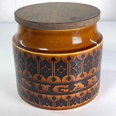 Buy Hornsea Heirloom Brown Sugar Jar 4.5in Vintage Ceramic Storage Canister 1974 70s • 10£