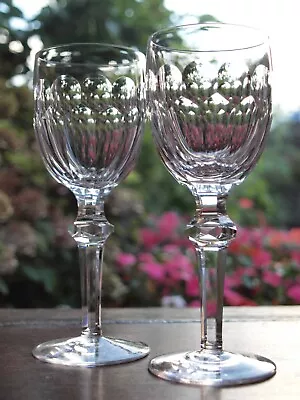 Buy Waterford Crystal Curraghmore Claret Wine Glasses Set Of 2 Vintage • 75£
