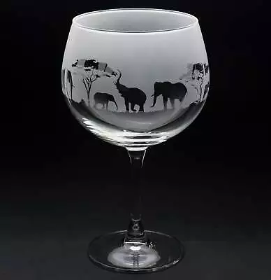 Buy Elephant | Gin Glass | Engraved | Gift | Present • 21.99£