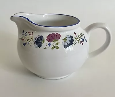 Buy BHS Priory Tableware Cream Milk Jug Blue White Floral • 5£