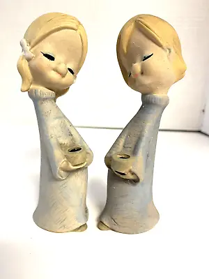 Buy 2 Vintage Ceramic Hippie Girls Flowerpots 1970s Figurine Poppets Trixie • 9.47£