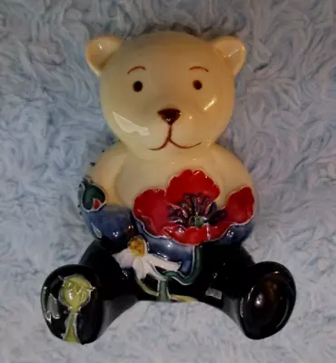 Buy Old Tupton Ware Sitting Teddy Bear Figure HP Raised Flowers EUC • 28.46£