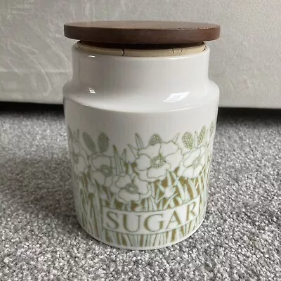 Buy Hornsea Pottery Fleur Sugar Storage Jar Vintage White Floral Kitchen England • 9.97£