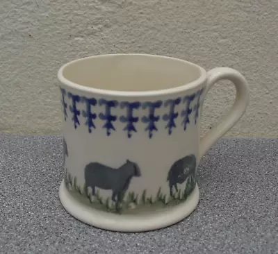 Buy Brixton Pottery Small Espresso Cup Mug Sponge Painted Sheep Design • 10£