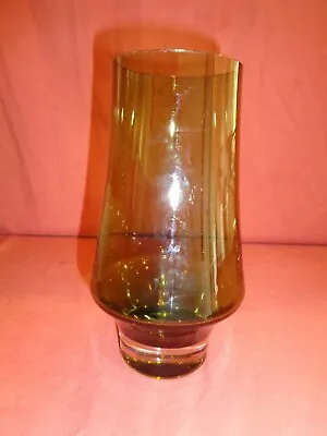 Buy Riihimaki, Riihimaen Lasi Oy Sage Green Glass Vase Tamara Aladin  18cm • 19.99£