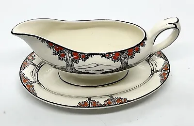 Buy Crown Ducal Orange Tree Oval Gravy Boat With Rare Baseplate • 59.99£