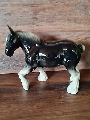 Buy Vintage SHIRE SHOW HORSE BROWN GLOSS Collectors 60s 70s Ornanent Equestrian  • 39.99£