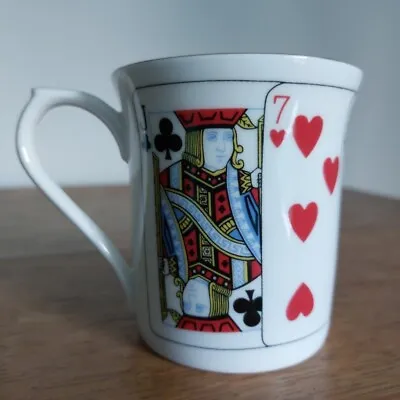 Buy Queens Fine Bone China Playing Cards Coffee Mug Cup • 8.99£