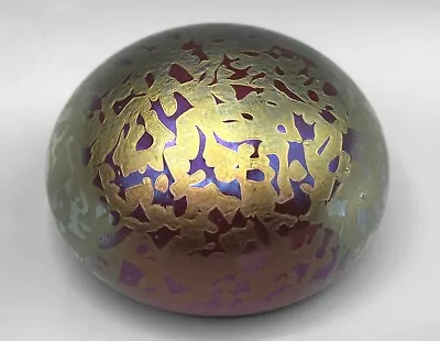 Buy Royal Brierley Iridescent Pink Studio Glass Paperweight • 20£