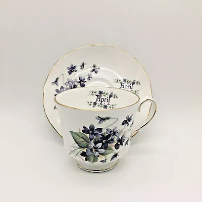 Buy VTG Duchess Fine Bone China “April” Violets Tea Cup & Saucer • 18.90£