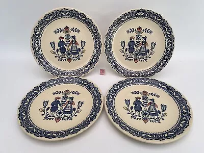 Buy Johnson Brothers Ironstone Old Granite Hearts & Flowers 4 Side/Salad Plates 70's • 24.99£