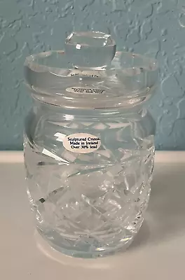 Buy Clear Cut Sculptured Crystal  Candy Jar Lid Ball Top~Over 30% Lead~From Ireland • 16.06£
