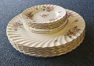 Buy Lot Of 11 Minton China MARLOW Dinnerware Pieces Dinner + Bread & Butter Plates • 71.93£