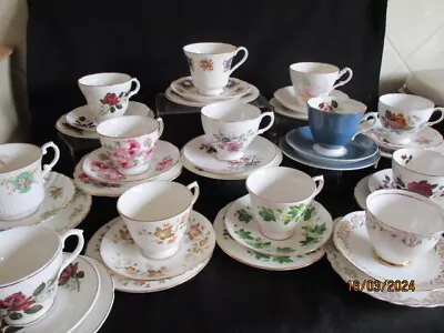 Buy Vintage English Bone China Pretty Trios Teacups, Saucers, Plates -please Choose • 3.75£