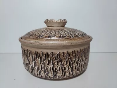 Buy Vintage Tony Bristow Studio Pottery Devon Brutalist Style 7  Lidded Dish Pot • 9.25£