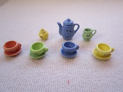 Buy A Beautiful  Vintage Fun Colourful Smiley Face  Childrens China Tea Set • 19£