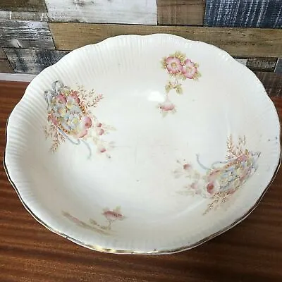 Buy Large Antique Wash Bowl Type Crown Devon Fieldings Piece ~ Pattern 'DEE' • 48.59£