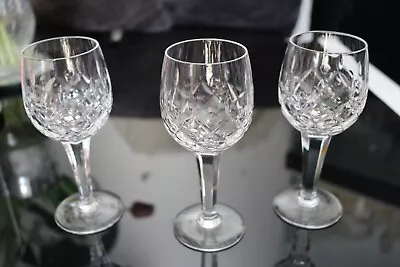 Buy 3xVintage Royal Doulton Crystal Hexagon Stem Small Wine/aperitif Glasses Stamped • 16.50£