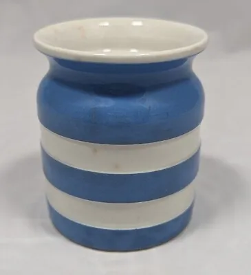 Buy TG Green Cornish Kitchen Ware 3.5  Canister NO LID Blue White Striped Green Mark • 16.79£
