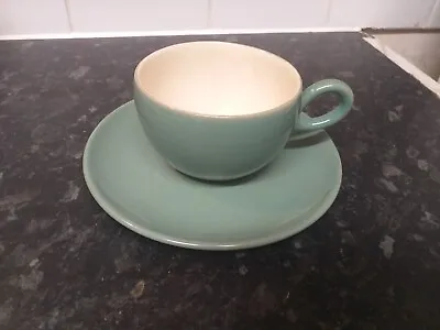 Buy Lovely Vintage Denby Stoneware Manor Green Cup & Saucer • 2.49£
