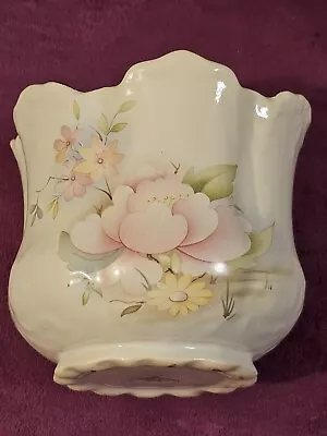 Buy Vintage Oldcourt Pottery Staffordshire Floral Ceramic Planter - 12 Cm • 2.99£