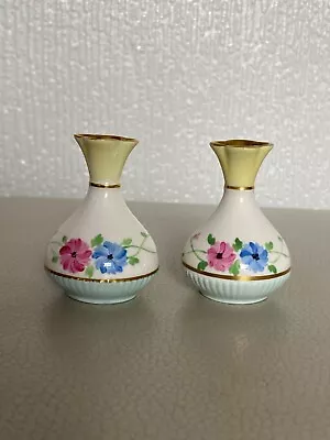 Buy Paragon China Miniature Vases 1930s Floral Pattern Gold Gilding • 20£