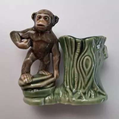 Buy Vintage Wade Posy Vase Monkey Chimpanzee With Tree Trunk 1950s Ornament • 7.99£