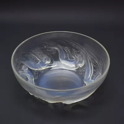 Buy Rene Lalique Opalescent Ondines Glass Bowl C1921 • 1,050£
