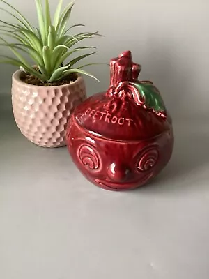 Buy Vintage Retro Sylvac Ceramic Two Face Beetroot Storage Jar/Pot With Lid  No 4553 • 14£