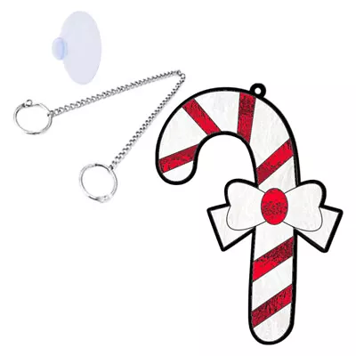 Buy  Christmas Stained Glass Ornaments Holiday Sun Catcher Indoor • 8.68£