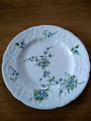 Buy Coalport  Fine China Blue Flower Patterned Side Plate : Diameter 18 Cm • 4.99£