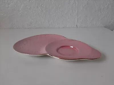 Buy Vintage Maling Pink Glaze Lustre Ware Tennis Saucer/Plate • 7.99£