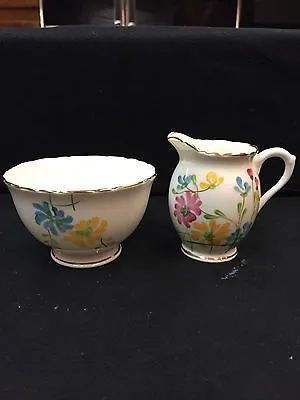 Buy Cream And Sugar China Sutherland Eloquent Vintage Made In England • 17.14£