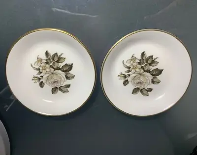 Buy 2 Vintage Royal Worcester Fine Bone China C51 Pin/ Trinket Dish Floral Designs • 4.99£