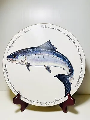 Buy Richard Bramble Jersey Pottery Atlanta Salmon TableMat Melamine Cork Backed 11” • 10.67£