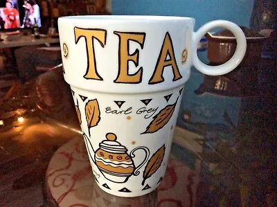 Buy Lovely JOHNSON BROTHERS TEA Theme MUG * White & Gold * 4.5 Inches High * VGC • 9.99£