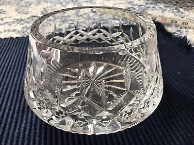 Buy Tyrone Crystal Cut Glass Clear Round Candy Nut Dish Bowl Ireland 6” Diameter • 21.23£