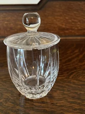 Buy Stuart Crystal Cut Glass Small Preserve Jam Jar Pot With Lid • 10£