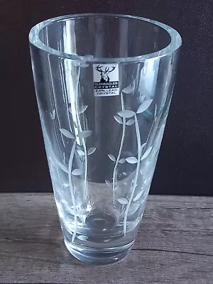 Buy Vintage Gleneagles Crystal Hand Cut/Etched Glass Vase Made In Scotland. • 10£