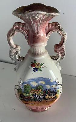 Buy Royal Fenton Genuine Fenton Ware Vase Dicken’s Days Staffordshire England 7  • 15.51£