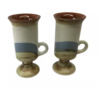 Buy Otagiri Vintage Horizon Blue Stripe Irish Coffee Cappuccino Stoneware Mug Set • 15.17£