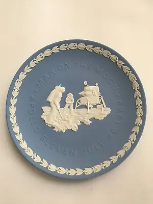 Buy Wedgwood Blue Jasperware Moon Landing Plate In Excellent Condition. • 17.99£