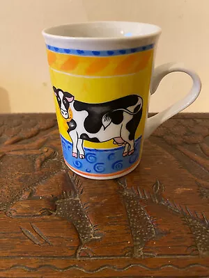 Buy Dunoon Stoneware Farmyard Mug, Tea,Coffee Black Cow, Goose Jane Brookshaw, Gift • 12£