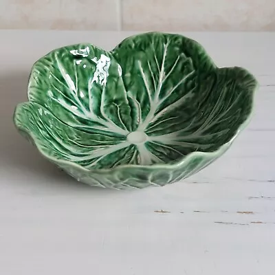Buy Bordallo Pinheiro Cabbage Bowl 17.5cm Ceramic Vintage 1950s Portugal Majolica • 20£
