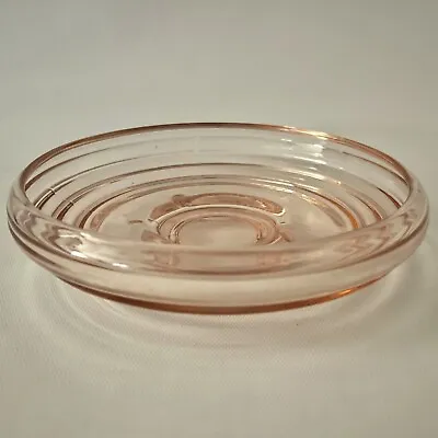 Buy Candy Bowl Trinket Dish  - Line Swirl - Pink Depression Glass • 11.37£
